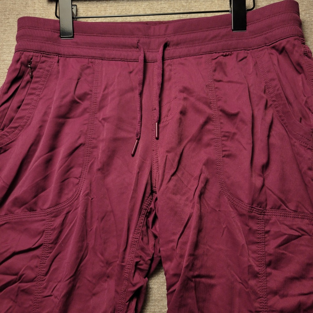 The North Face Aphrodite Pants Womens M Burgundy Maroon Hiking Joggers